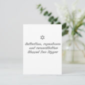 Yom Kippur Feestdagenkaart (Staand voorkant)