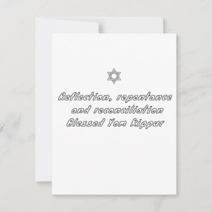 Yom Kippur Feestdagenkaart