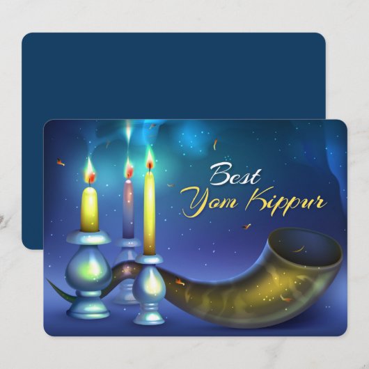 Yom Kippur Feestdagenkaart (Voorkant / Achterkant)