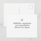 Yom Kippur Feestdagenkaart (Voorkant / Achterkant)