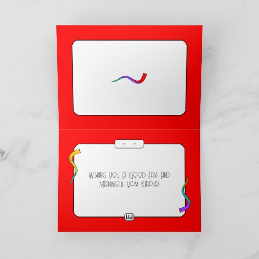 Yom Kippur Goed Snel Kaart (Binnen)