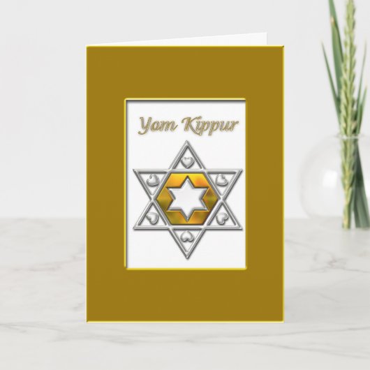 Yom Kippur Gold Kaart (Voorkant)