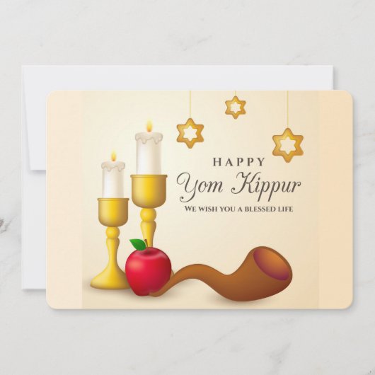 Yom Kippur Holiday Card Feestdagenkaart (Voorkant)