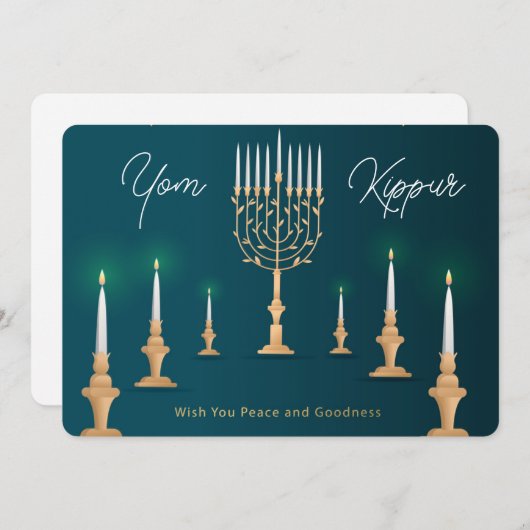 Yom Kippur Holiday Card Feestdagenkaart (Voorkant / Achterkant)