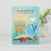 Yom Kippur Holiday Card Feestdagenkaart (Staand voorkant)