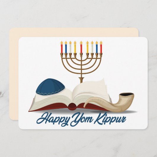 Yom Kippur Holiday Card Feestdagenkaart (Voorkant / Achterkant)