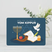Yom Kippur Holiday Card Feestdagenkaart (Staand voorkant)