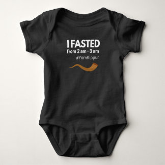 Yom Kippur Jewish Baby I Fasted Romper