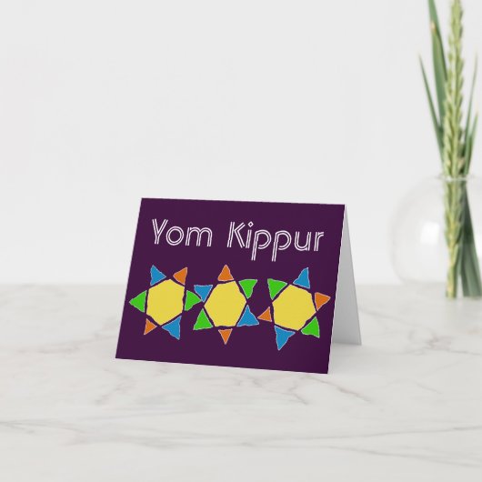 Yom Kippur Kaart (Voorkant)