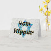 Yom Kippur-kaart Kaart (Gele Bloem)