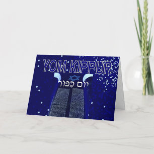 Yom Kippur-kaart Kaart