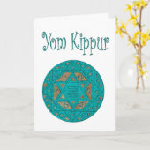 Yom Kippur-kaart Kaart (Gele Bloem)