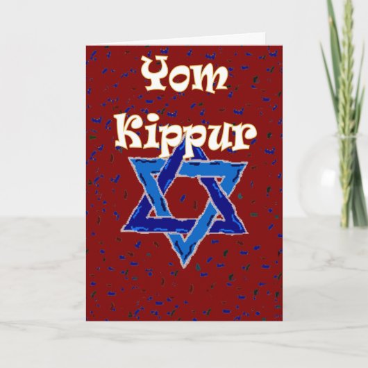 Yom Kippur-kaart Kaart (Voorkant)