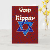 Yom Kippur-kaart Kaart (Gele Bloem)