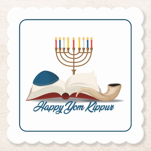 Yom Kippur Kartonnen Onderzetters (Voorkant)