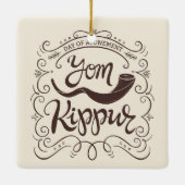 Yom Kippur keramische versiering Keramisch Ornament (Achterkant)