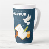 Yom Kippur-koffiemok Latte Mok (Rechterhoek)