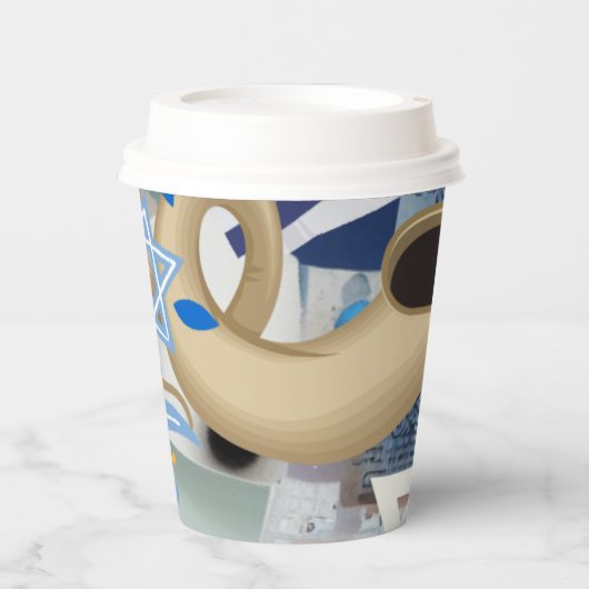 Yom Kippur Papieren Bekers (Voorkant)