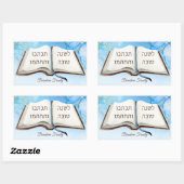 Yom Kippur Rechthoekige Sticker (Vel)