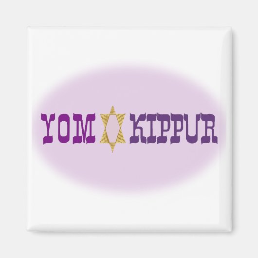 Yom Kippur & Star - Magneet (Voorkant)