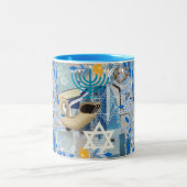 Yom Kippur Tweekleurige Koffiemok (Center)