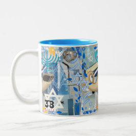 Yom Kippur Tweekleurige Koffiemok