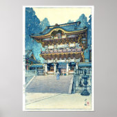 Yomeimon Gate, Hiroshi Yoshida, Woodcut Poster (Voorkant)