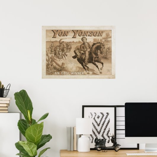 YON YONSON Play Act VAUDEVILLE Poster (Thuiskantoor)