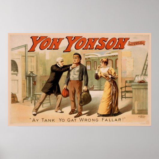 "Yon Yonson"  theater Poster (Voorkant)