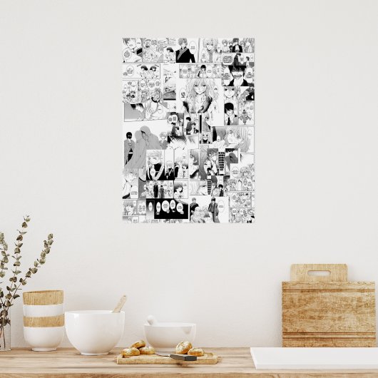 Yona van de dagboerkollage poster (Keuken)