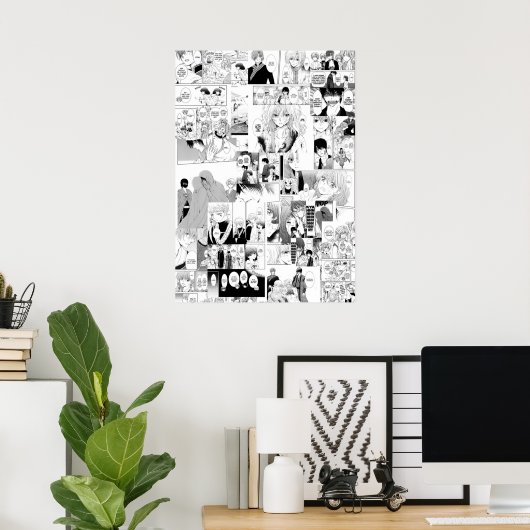 Yona van de dagboerkollage poster (Thuiskantoor)