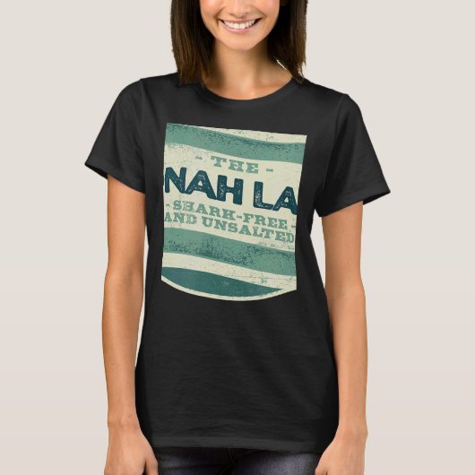 Yonah Lake Shark Free and Unsalted Camping Georgia T-shirt (Voorkant)