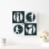 Yong Chun Gong Fu Wall Clock Vierkante Klok (Huis)