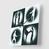 Yong Chun Gong Fu Wall Clock Vierkante Klok (Hoek)