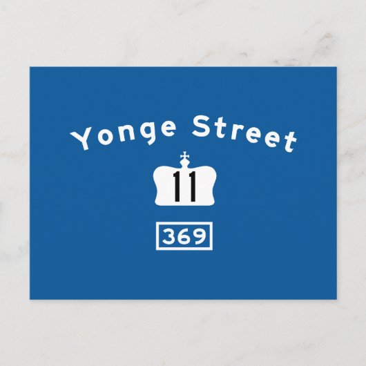 Yonge St. 11 Briefkaart (Voorkant)