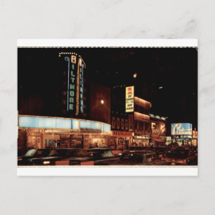 Yonge Street Toronto Vintage Neon Nachtzicht Briefkaart