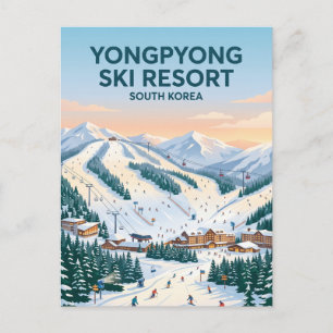 Yongpyong Ski Resort Zuid-Korea Briefkaart
