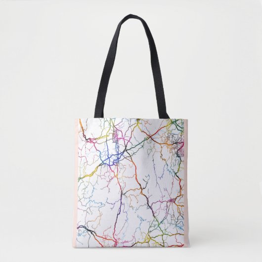 Yongzhou China City Map Tote Bag (Voorkant)