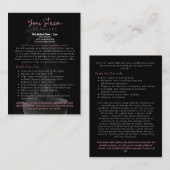 Yoni Steam Benefits Infocard Visitekaartje (Voorkant / Achterkant)