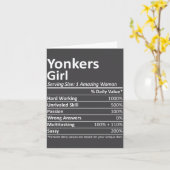 Yonkers Girl Ny New York State Funny City Home Roo Kaart (Gele Bloem)