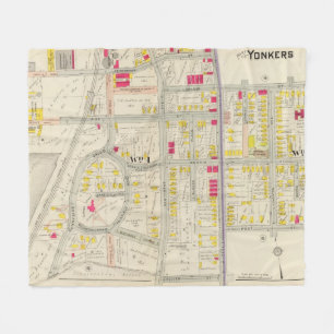 Yonkers Map Atlas Fleece Deken