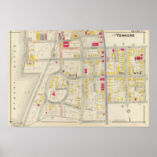 Yonkers Map Atlas Poster (Voorkant)