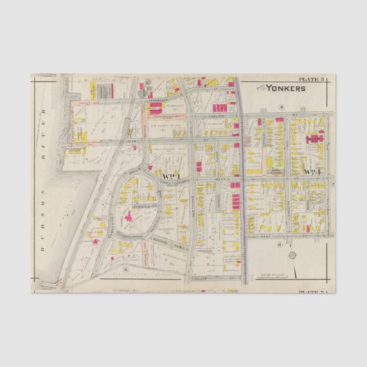 Yonkers Map Atlas Tissuepapier (Voorkant)