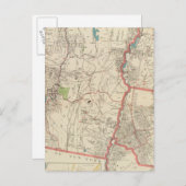 Yonkers, Mt Vernon, Eastchester-steden Briefkaart (Voorkant / Achterkant)