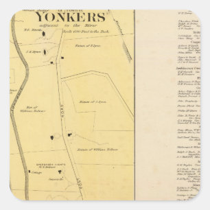 Yonkers N pt Vierkante Sticker