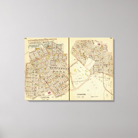 Yonkers, New York 14 Canvas Afdruk (Voorkant)