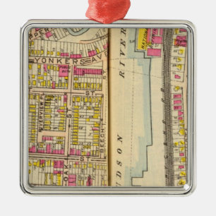 Yonkers, New York 14 Metalen Ornament