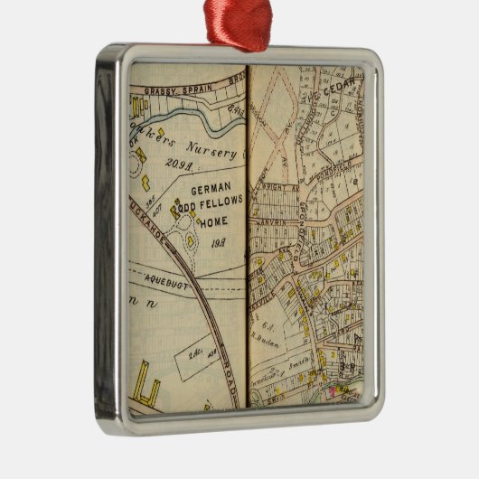 Yonkers, New York 16 Metalen Ornament (Rechts)