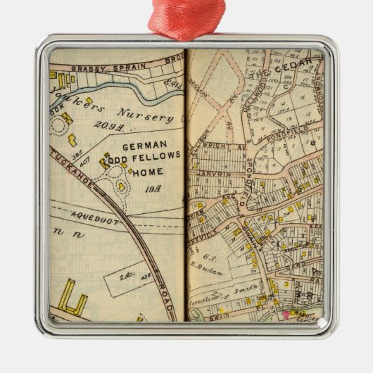 Yonkers, New York 16 Metalen Ornament (Voorkant)