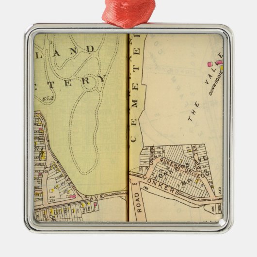 Yonkers, New York 20 Metalen Ornament (Voorkant)